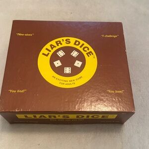 Vintage 1980 Liar’s Dice Blake Enterprises‎ Game Unused Complete w Box